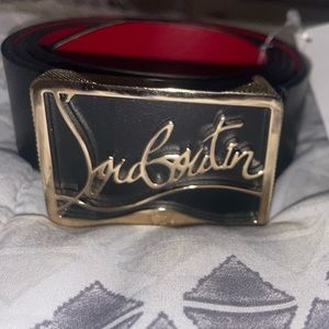 Christian Louboutin- Ricky logo belt